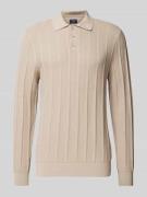 MCNEAL Strickpullover mit Polokragen in Kitt, Größe XL