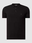 Tommy Hilfiger Slim Fit Poloshirt mit Stretch-Anteil in Black, Größe L