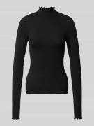 Review Strickpullover mit Turtlenneck in Black, Größe L