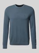 Marc O'Polo Regular Fit Pullover aus reiner Baumwolle in Blau, Größe M