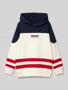 Tommy Hilfiger Teens Hoodie mit Label-Patch Modell 'MONOTYPE' in Ecru,...