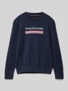 Tommy Hilfiger Teens Regular Fit Strickpullover mit Rundhalsausschnitt...