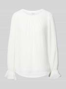 s.Oliver BLACK LABEL Regular Fit Blusenshirt mit Viskose in Offwhite, ...