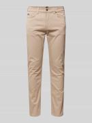 BOSS Slim Fit Stoffhose mit Stretch-Anteil Modell 'Delaware' in Beige,...