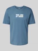 Jack & Jones T-Shirt mit Label-Print Modell 'CORP' in Ocean, Größe S