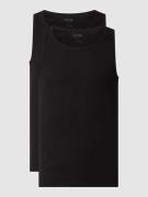 PUMA Regular Fit Tanktop aus Baumwolle im 2er-Pack in Black, Größe L