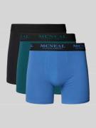 MCNEAL Trunks mit Label-Bund im 3er-Pack in Blau, Größe L