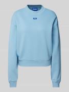 Hugo Blue Sweatshirt mit Label-Detail Modell 'Delessa' in Rauchblau, G...