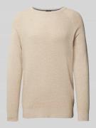 OLYMP Level Five Slim Fit Strickpullover mit gerippten Abschlüssen in ...