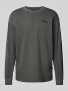 G-Star Raw Longsleeve mit Label-Print in Black, Größe M