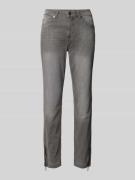 MAC Skinny Fit Jeans im 5-Pocket-Design in Mittelgrau, Größe 40/26