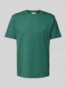 Gant T-Shirt mit Label-Stitching in Mint, Größe M