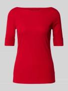 Lauren Ralph Lauren T-Shirt mit U-Boot-Ausschnitt Modell 'JUDY' in Rot...