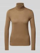 Lauren Ralph Lauren Strickpullover mit Rollkragen Modell 'ZOE' in Came...