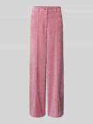 ICHI Wide Leg Cordhose mit Bundfalten Modell 'KATE' in Rosa, Größe L