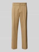 Jack & Jones Baggy Fit Anzughose mit Bundfalten Modell 'Julian' in Bei...