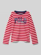 Polo Ralph Lauren Teens Longsleeve mit Label-Print in Rot, Größe L