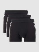 Schiesser Trunks mit Stretch-Anteil im 3er-Pack in Black, Größe S