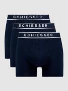 Schiesser Trunks mit Stretch-Anteil im 3er-Pack in Marine, Größe XXL