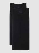 Schiesser Tanktop mit Rundhalsausschnitt im 2er-Pack in Black, Größe L