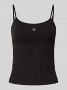 Tommy Jeans Tanktop aus reiner Baumwolle in Black, Größe L