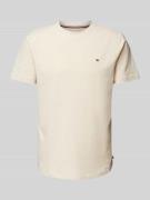 Tommy Hilfiger Slim Fit T-Shirt mit Rundhalsausschnitt in Beige, Größe...