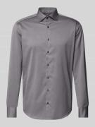 ETERNA Regular Fit Business-Hemd mit Kentkragen in Anthrazit, Größe 44
