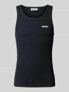 REVIEW Tanktop in Ripp-Optik in Black, Größe L