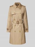 Lauren Ralph Lauren Trenchcoat mit Taillengürtel in Beige, Größe M