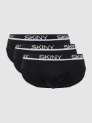 Skiny Slip mit Stretch-Anteil im 3er-Pack in Black, Größe L