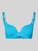 Marie Jo Bikini-Oberteil mit Ziersteinbesatz in Bleu, Größe 75B