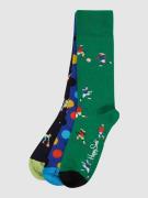 Happy Socks Socken mit Stretch-Anteil im 3er-Pack in Gruen, Größe 36-4...