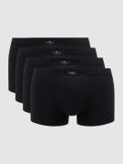 Tom Tailor Trunks mit Stretch-Anteil im 4er-Pack in Black, Größe L