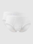 Schiesser Slip aus Baumwolle im 2er-Pack in Weiss, Größe L