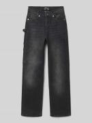 Blue Effect Straight Leg Jeans im 5-Pocket-Design in Black, Größe 170