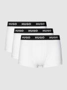 HUGO Trunks mit Label-Details im 3er-Pack in Weiss, Größe L