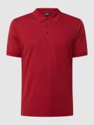 RAGMAN Regular Fit Poloshirt mit Brusttasche in Rot, Größe L