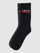 Levi's® Socken mit Stretch-Anteil im 2er-Pack in Black, Größe 39-42