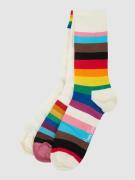 Happy Socks Socken mit Stretch-Anteil im 3er-Pack in Weiss, Größe 36-4...