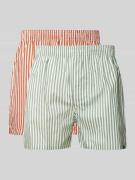 POCKIES Boxershorts mit Label-Detail im 2er-Pack in Gruen, Größe L