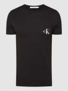 Calvin Klein Jeans Regular Fit T-Shirt aus reiner Baumwolle in Black, ...