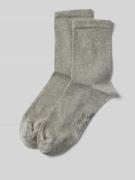 Christian Berg Woman Socken mit Label-Detail im 2er-Pack in Mittelgrau...