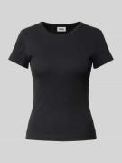 Drykorn Slim Fit T-Shirt mit Rundhalsausschnitt Modell 'KOALE' in Blac...