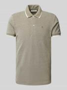 Casual Friday Slim Fit Poloshirt mit Logo-Stitching Modell 'TRISTAN' i...