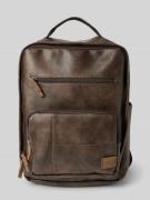 camel active Rucksack mit Label-Patch Modell 'LAOS' in Mittelbraun, Gr...