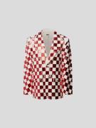 MM6 Maison Margiela Blazer mit Karomuster in Hellrot, Größe 36