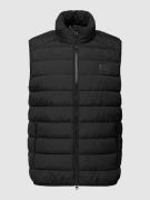 Marc O'Polo Steppweste mit Stehkragen in Black, Größe L