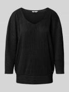 ZABAIONE Longsleeve mit 3/4-Ärmel in Black, Größe L