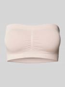 MAGIC Bodyfashion Bandeau-BH mit elastischem Bund in Rose, Größe S