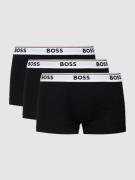 BOSS Trunks mit elastischem Logo-Bund im 3er-Pack in Black, Größe S